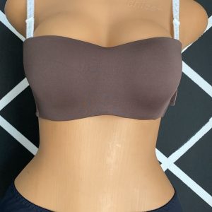 BSL 711 ( Brown ) Single Padded White Strap