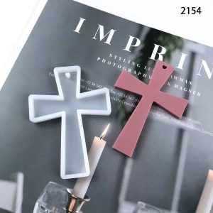 Cross Pendant Keychain Resin Mold