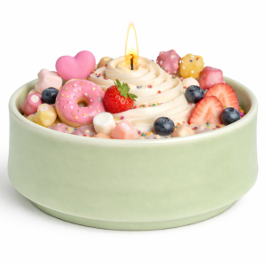 Mint Green Lotus Ceramic Jar