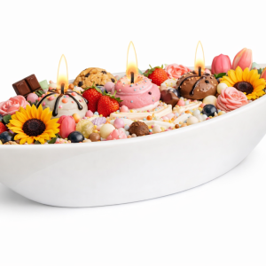 Big Luxury Ceramic Boat Jar