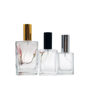 Flat Square Screw Perfume Spray Bottle