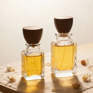 Flat Wood Head Crimper Perfume Spray Bottle