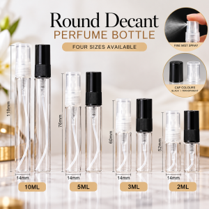 Decant  Round Glass Perfume Bottle